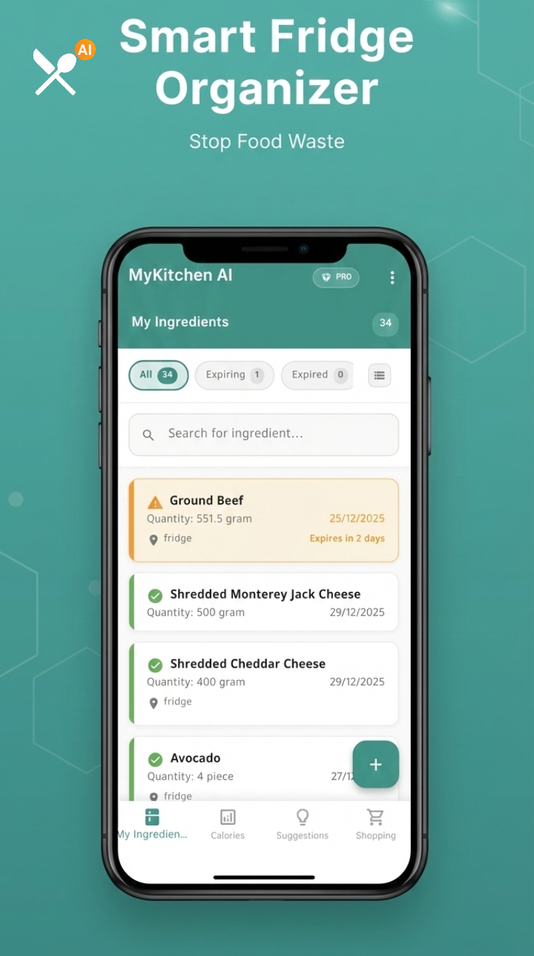 Smart Fridge Organizer