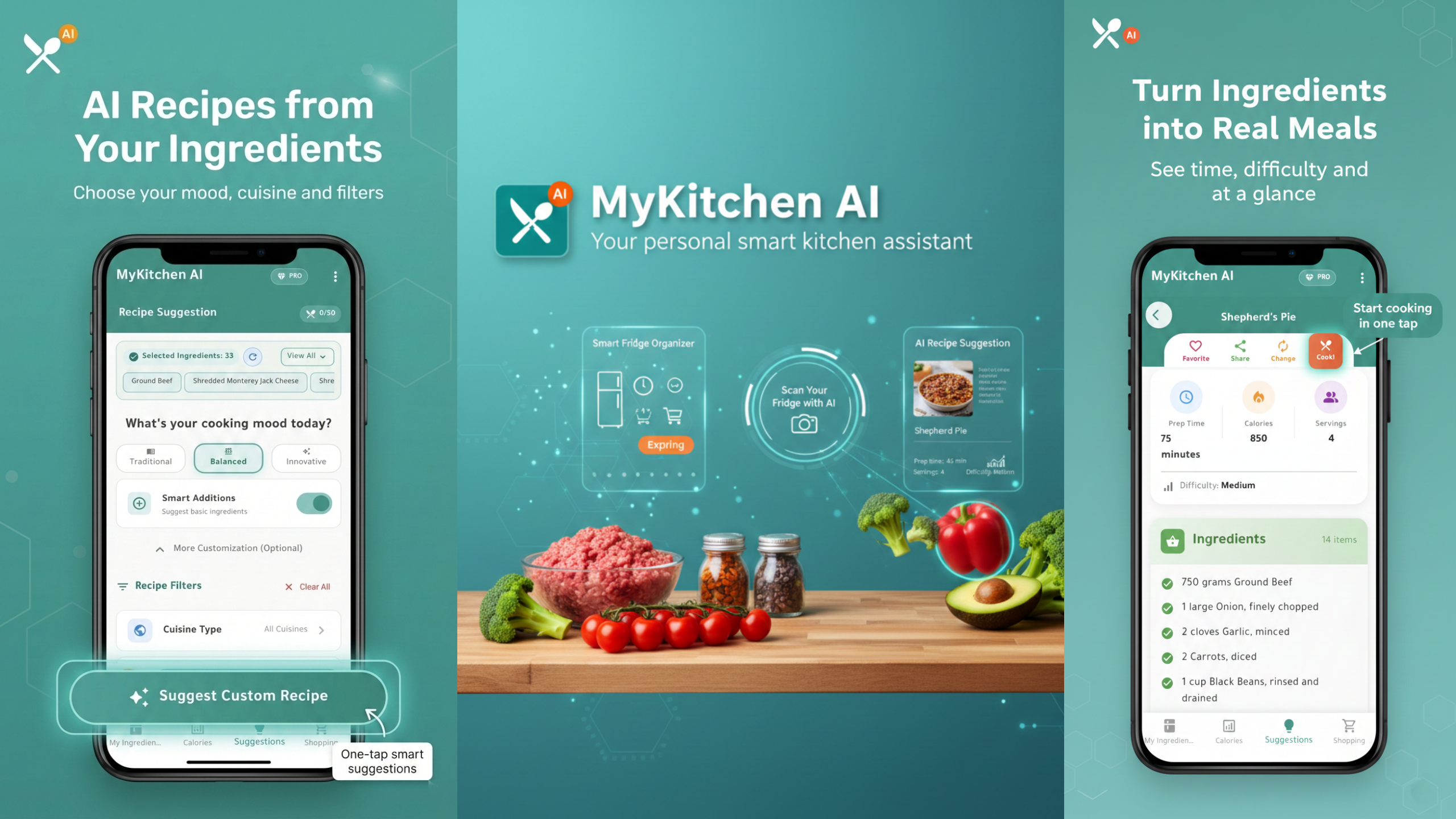 MyKitchen AI on multiple devices